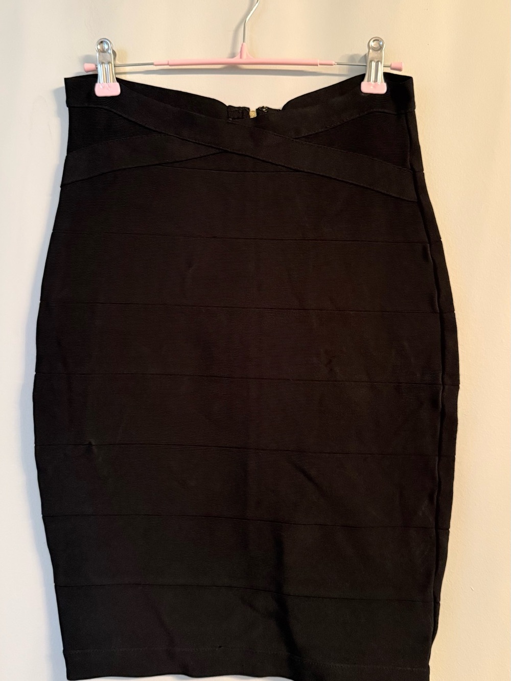 Bebe Black Bandage Pencil Skirt